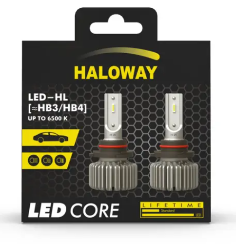 Ampolletas LED HALOWAY Core HB3/HB4 12V 12.5W – base P20d/P22d